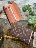 L - Leather Adele Wallet (Orange)