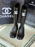 Rain Leather Boots